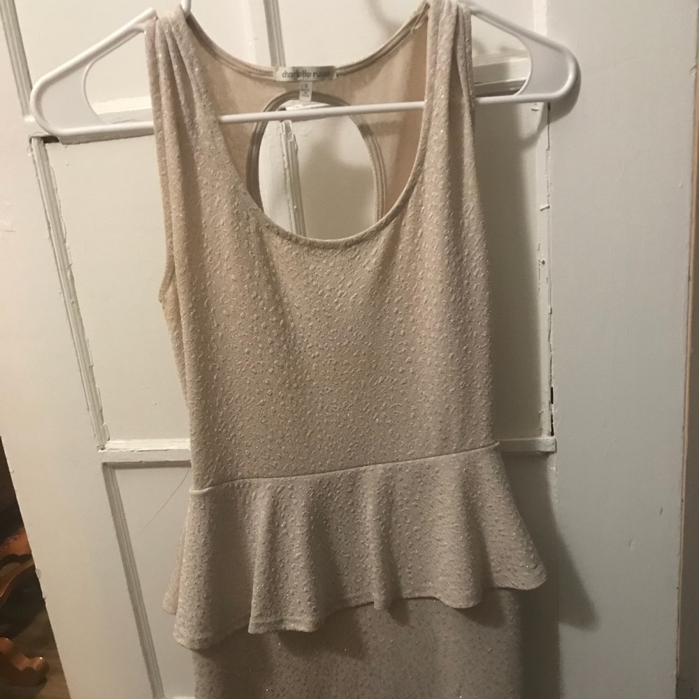 Champagne bodycon dress